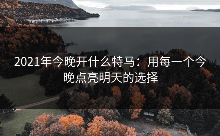 2021年今晚开什么特马：用每一个今晚点亮明天的选择  第1张